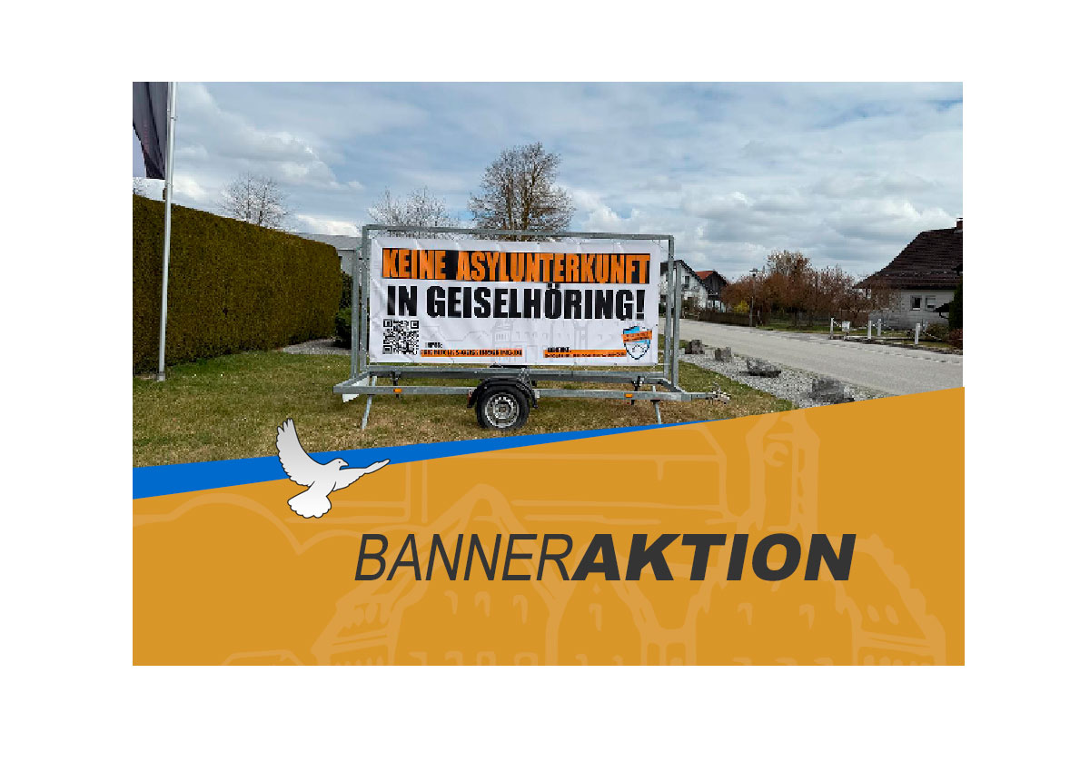 Die Banner sind da – Gemeinsam für Geiselhöring!