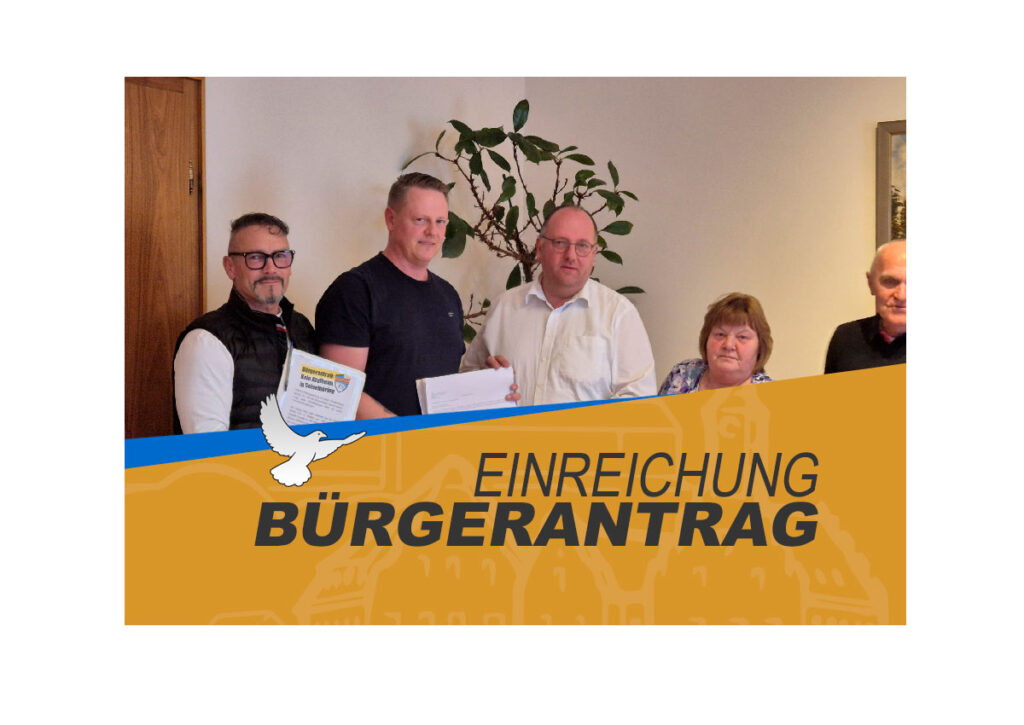 Bürgerantrag Einreichung