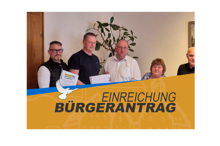 Bürgerantrag Einreichung