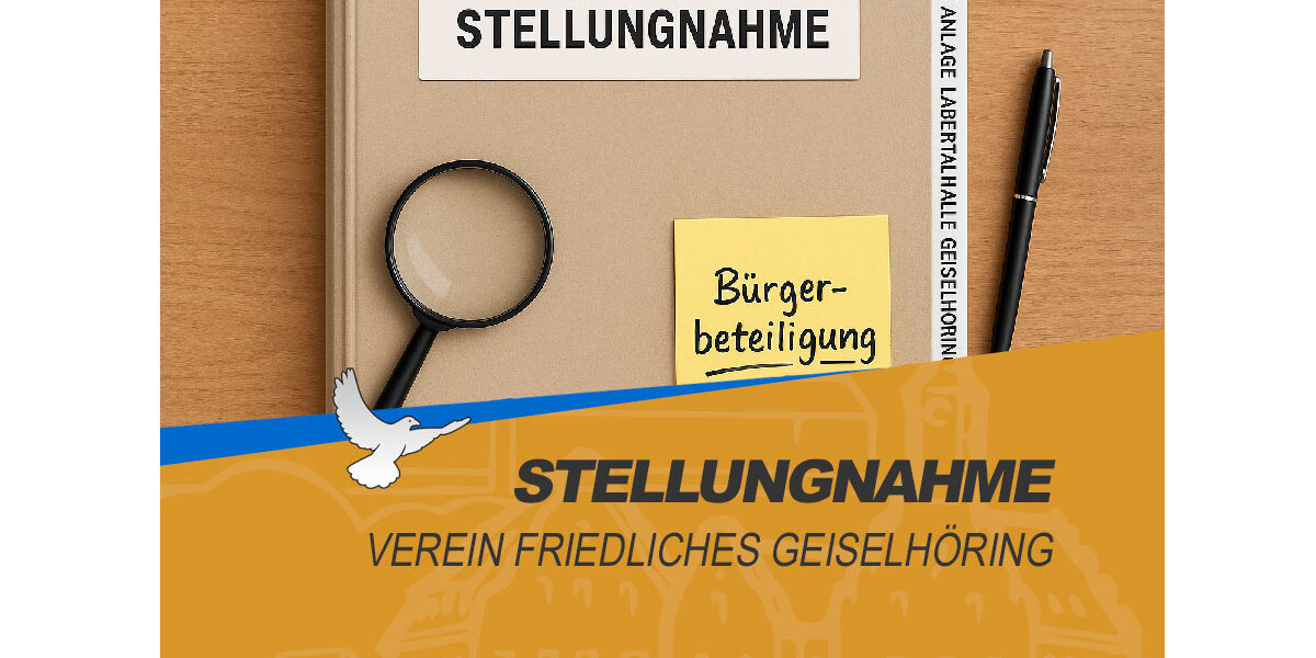 stellungnahme1 Stellungnahme des Vereins Friedliches Geiselhöring