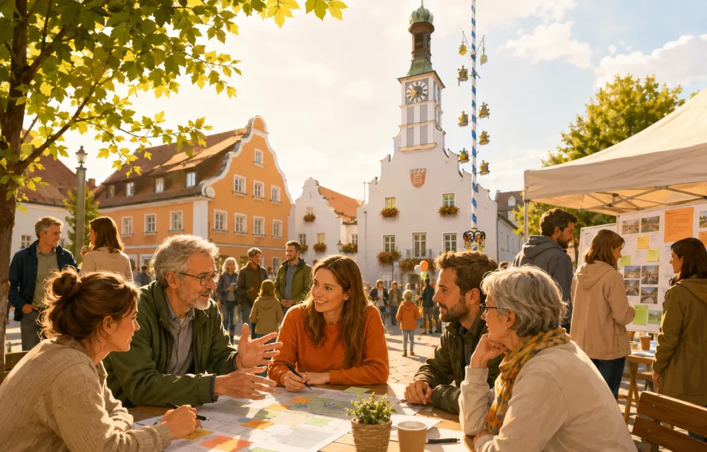 Bürgerbeteiligung auf dem Stadtplatz in Geiselhöring