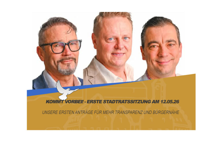 erste Stadtratsitzung