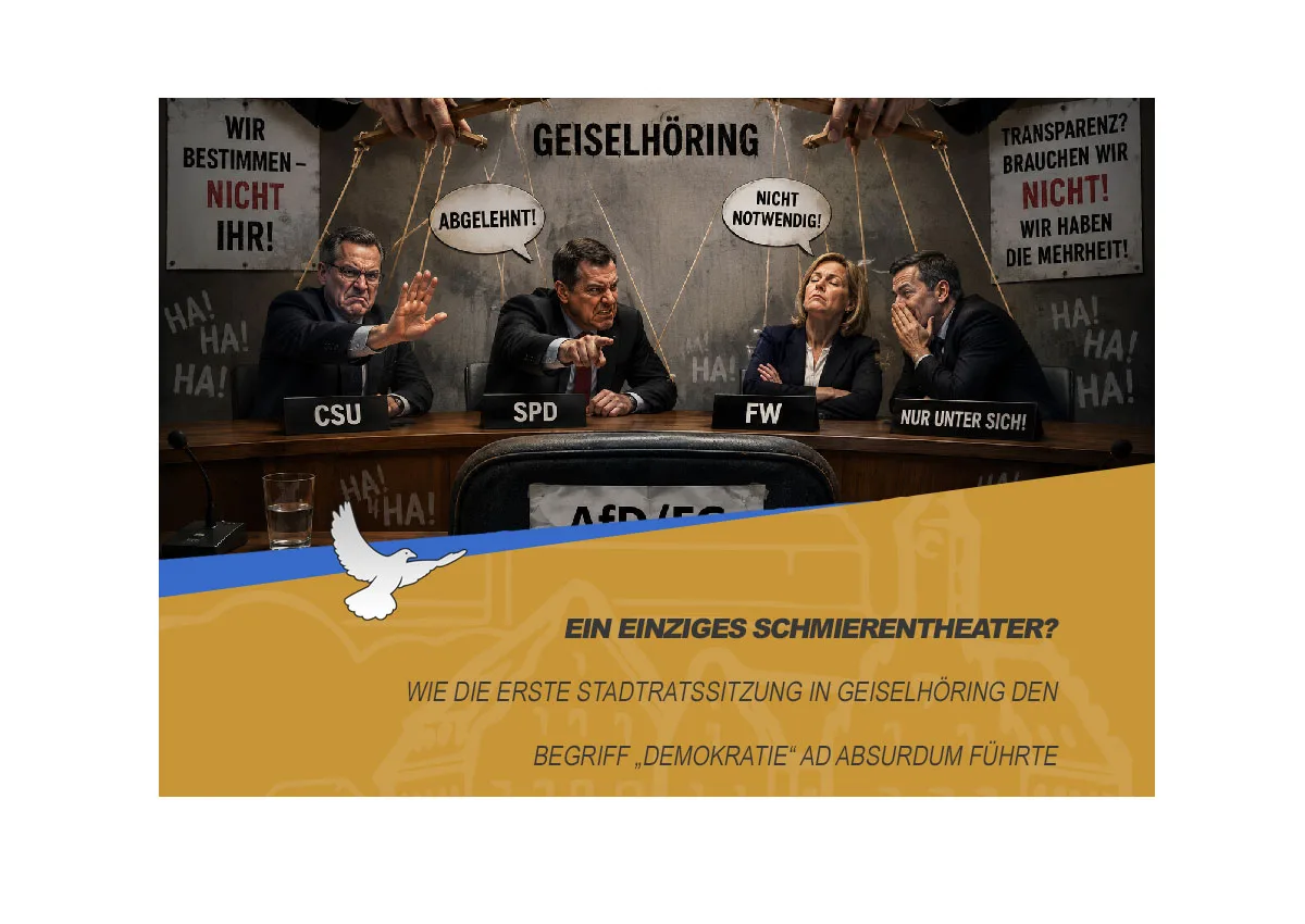 erste Stadtratsitzung