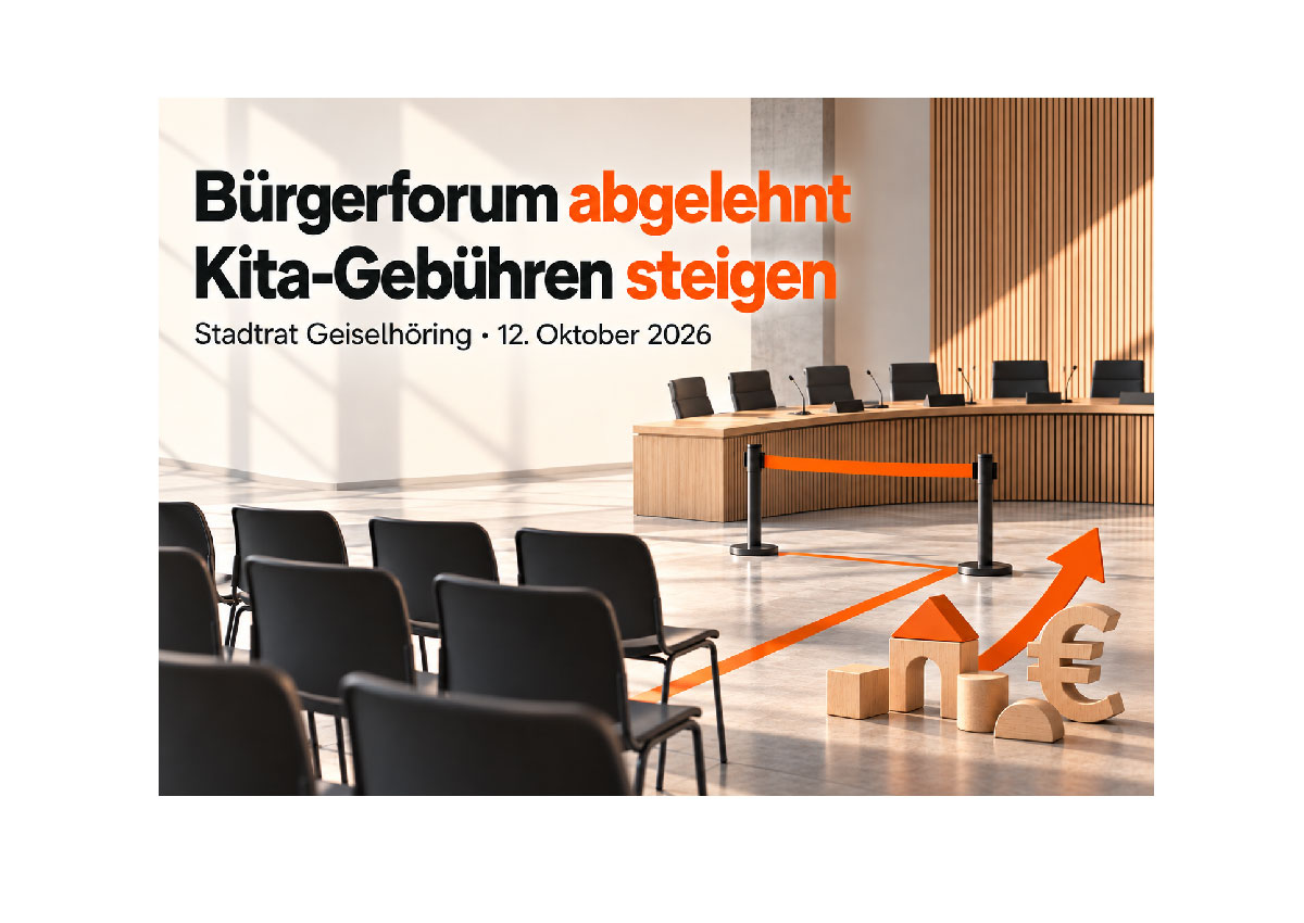 Bürgerforum und Kitagebühren